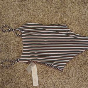 Mink Pink stripe one piece